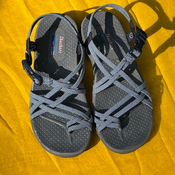 Reggae Irie blue strappy sandals 7 - Picture 5 of 5